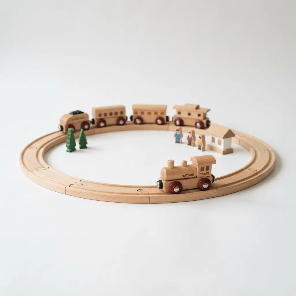 Kereta Kayu Edukatif untuk Anak